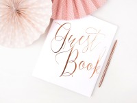 Guest book Precious Moments rose gold