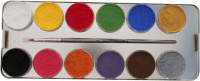 24 Farben Schmink Set Mit Glitzer