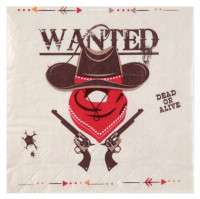Preview: 20 Wild West napkins 33cm