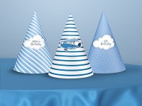 Preview: 6 Little Plane party hats 16cm