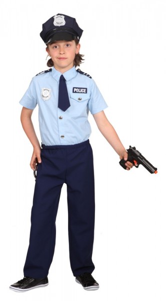 US police officer costume for children
