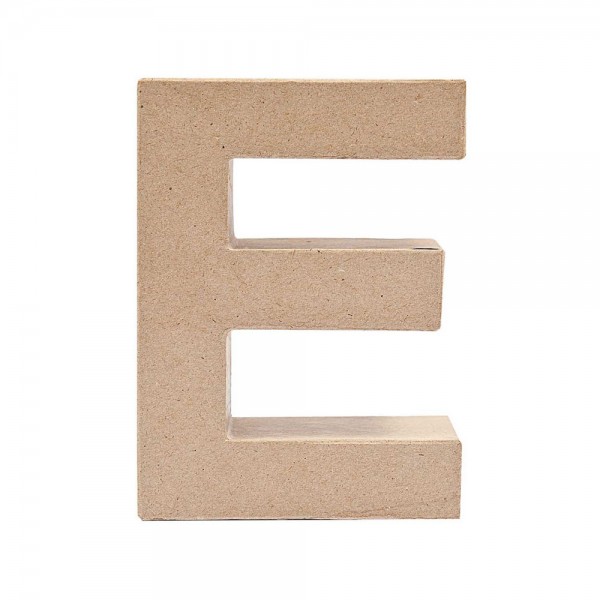 Paper mache letter E 17.5cm