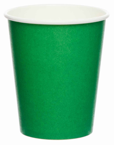 8 paper cups Evergreen 227ml