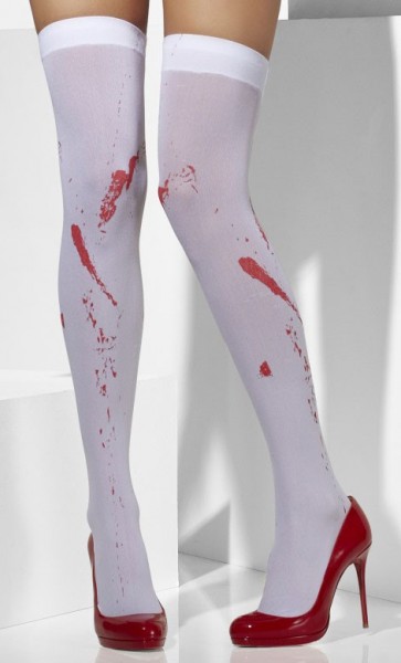 Bloodstained Stockings White