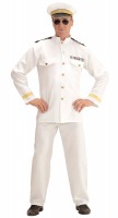 Navy Kapität Herrenkostüm Weiß