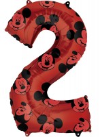 Mickey Mouse Zahl 2 Ballon 66cm