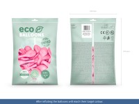 100 eco pastel ballonnen lichtroze 26cm