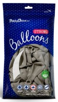 Förhandsgranskning: 100 partystjärnballonger ljusgrå 30cm