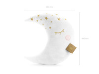Preview: Small star moon pillow 39 x 40cm