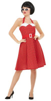 Oversigt: 50'er kjole damekostume rød