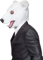 Oversigt: Isbjørn fuldhoved maske latex