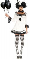 Vista previa: Disfraz de Pierrot triste para mujer deluxe