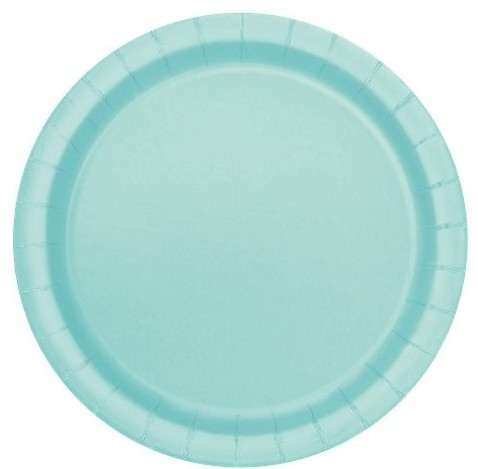 20 mint turquoise paper plates Graz 17cm