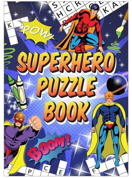 Libro de rompecabezas de superhéroes Boom & Pow