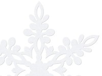 Vista previa: 10 copos de nieve de papel blanco Lina 13cm