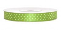 Preview: 25m dotted ribbon in apple green