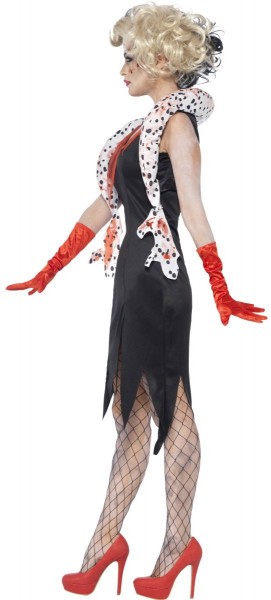 Nasty undead Cruella ladies costume 2
