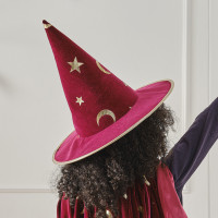 Aperçu: Chapeau de sorcier rouge pour enfants de luxe