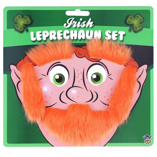 Leprechaun beard with eyebrows set