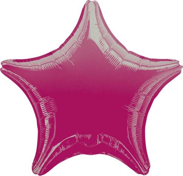Ballon Sparkling Star fuchsia