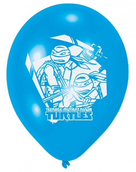 6er Set Ninja Turtles Luftballons 23 cm 3