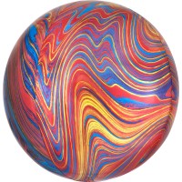Globo de lámina de Marblez colorido