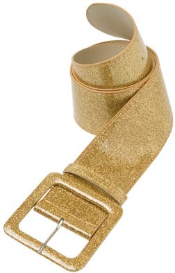 Cinturón fiesta glitter dorado