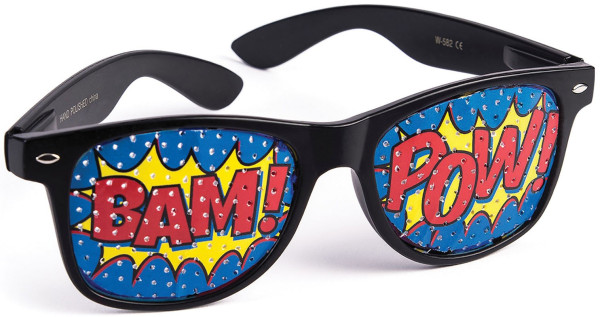 Gafas de sol de cómic pop art