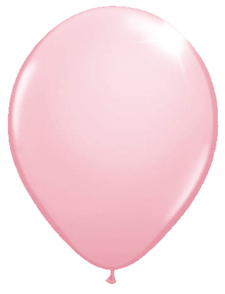 10 metallic balloons party flame light pink 30cm