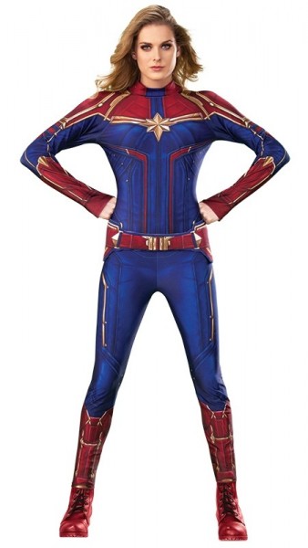 Disfraz de capitán Marvel con licencia para mujer