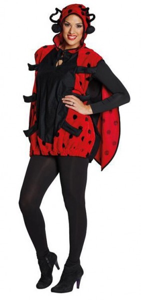 Ladybug costume for women with wings and cap