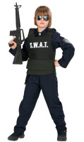Czarna kamizelka dziecięca SWAT