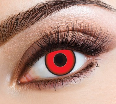 Devil red annual contact lenses