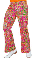 70s paisley flared trousers for men