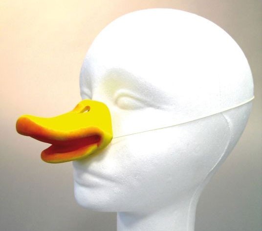 Duckbill rubber band nose