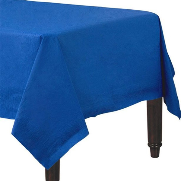 Mantel de papel azul royal 90 x 90cm
