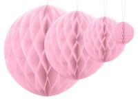 Honeycomb ball Lumina light pink 30cm