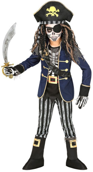 Skeleton pirate Amaury children's costume
