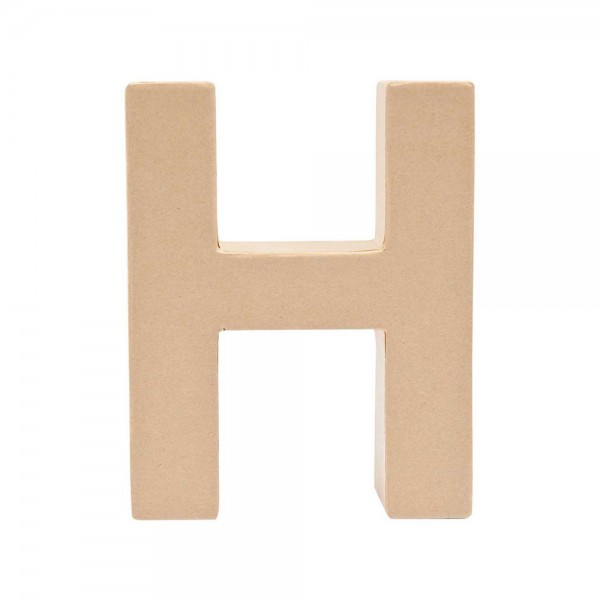 Paper mache letter H 17.5cm