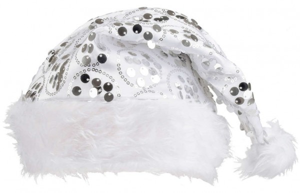 Cappello Santagirl bianco glitter 2