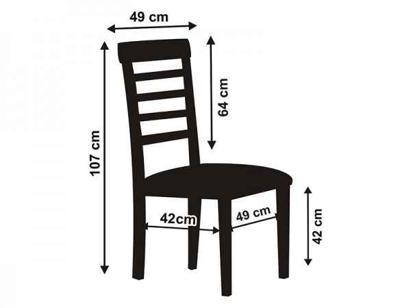 Funda de silla blanca con pliegue 107cm 3