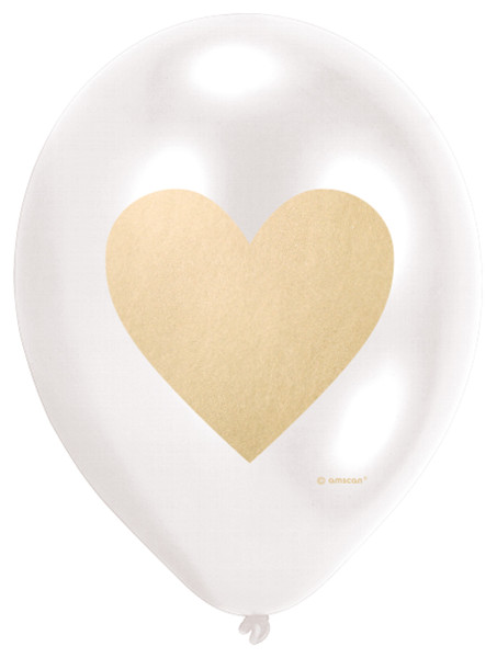 6 Little love Herz Luftballons 28cm 3