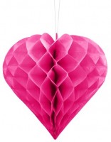 Vorschau: Herzilein Wabenball pink 20cm