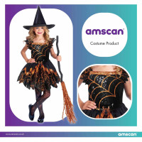Preview: Green spider witch child costume