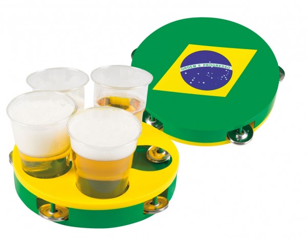 Brésil porte-gobelet tambourin 3