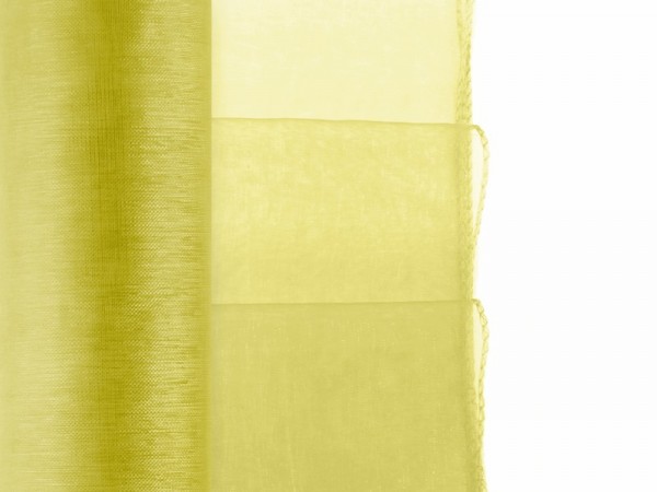 Organza doublé Juna vert-jaune 9m x 38cm