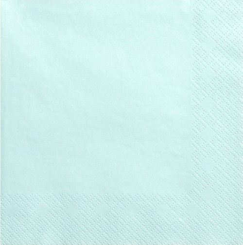 20 serviettes Scarlett menthe turquoise 33cm