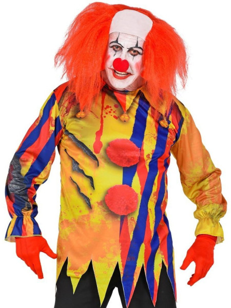 Horror clown shirt photorealistic