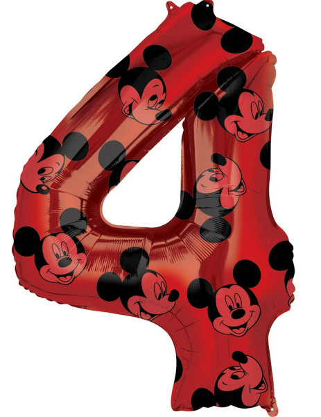 Balon Mickey Mouse numer 4 66 cm