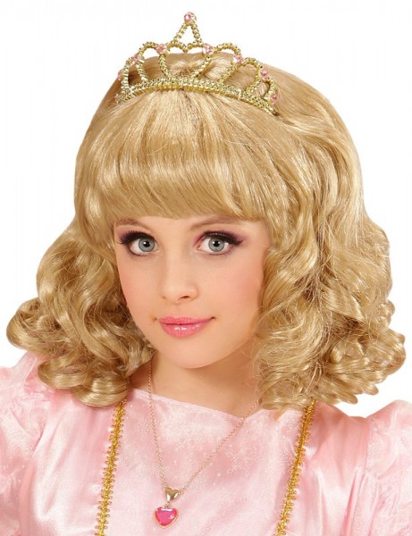 Blond Prinsessan Skönhet Med Diadem